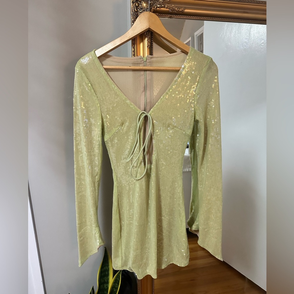 Elegant Sequin Long Sleeve dress